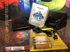 PANASONIC RQ-CR55 Auto Reverse Stereo Cassette Player + Earphones/Speakers L@@K!