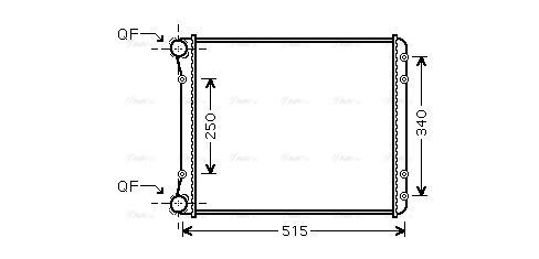 Aia2220 ava radiator fit - fit, audi