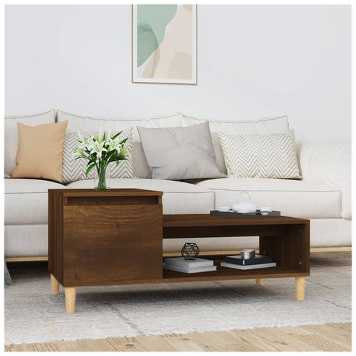 Coffee table brown - brown, oak