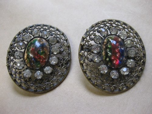 Pair antique shoe buckles - pair, of