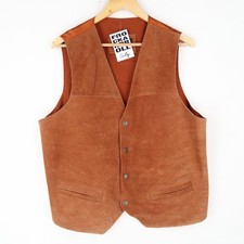 Vintage Brown Suede Leather