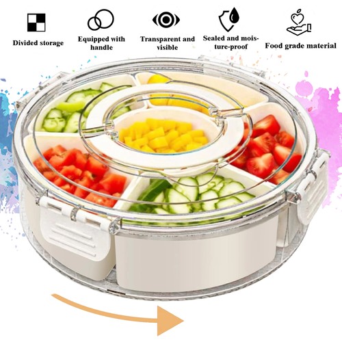 Airtight compartment snack - 6-compartment,
