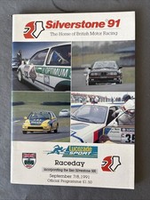 Race Programme 8 September 1991  Honda CRX Toyota F3 Saloons Porsche A5