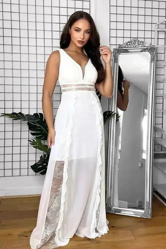 Anasty white lace boho - white,