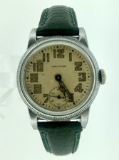 Vintage Waltham WWII US Army Military Wristwatch Working ORD Dept USA Art Deco