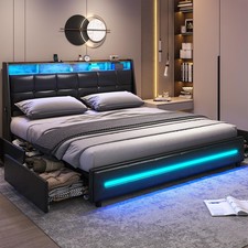 King Size Upholstered Bed 4