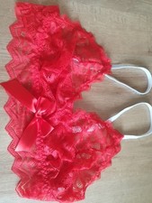 XXL Soft Red Lace Bra With