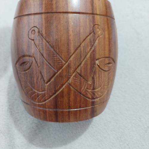 Vintage hand carved wooden - carved,