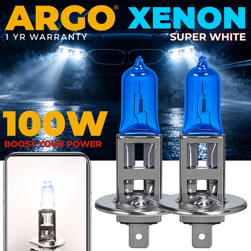 100w xenon super white - h1,