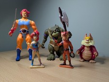 Thundercats Figures 1980s Lion O Snarf Slithe Wily Cat Wily Kit