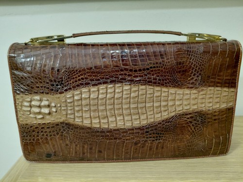 Crocodile skin leather - crocodile, handbag