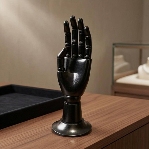 Wooden hand mannequin - wooden, pedestal