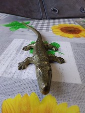 Vintage Brass crocodile Ornament  Length 24cm