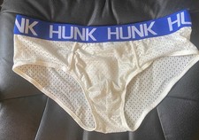 New Mens XL Sexy White & Blue