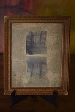 Victorian Photographs Mounted Within A Gilt Frame Acid Folk Art