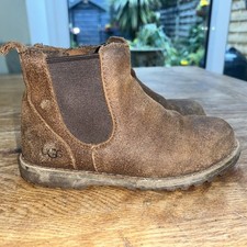 BOYS UGG SUEDE BOOTS SIZE UK 10