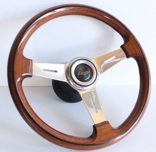 Steering wheel wood oem luisi - wheel,