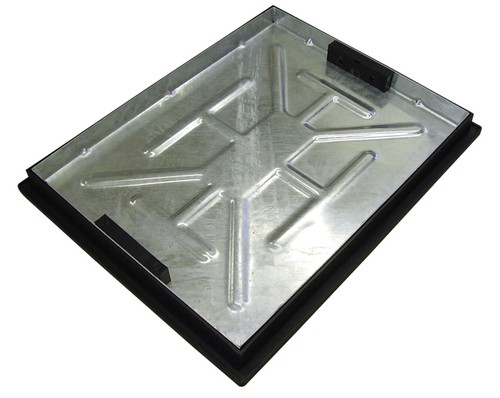 Recessed manhole cover and - manhole,