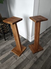 Solid Oak Speaker Stands
