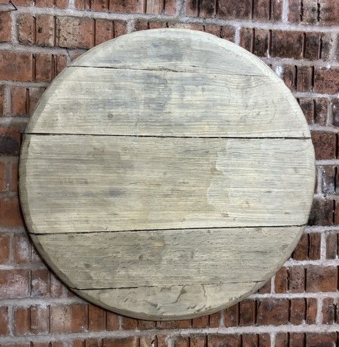 Whiskey barrel lid - lid, sanded
