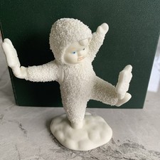 Vtg Department 56 “It's Snowing!" 1996 Snowbabies figurine #68821  