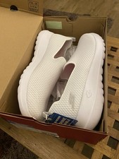Skechers White Ladies Go Walk Joy Trainers Brand New Boxed Uk Size 5