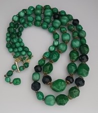 Vintage Green Resin Bead