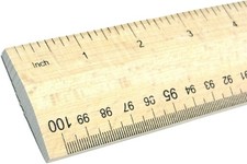 Wooden Rule 1 Meter Yard Stick