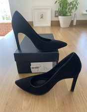 Whistles Size 36 High Heel  Shoes Black Suede Excellent Condition . Boxed .