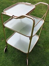 Woodmet 3 tier Bar Cocktail  Trolley Kitchen Island. Very rare