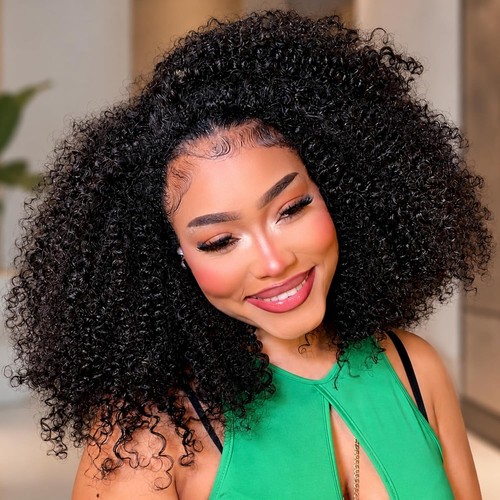 Kinky curly human hair - human, 4x4