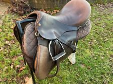 Reactor Panel Dark Brown Leather Saddle, Good Condition, Size 17”. Bargain.