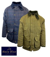 Hazy Blue Mens Derby Tweed