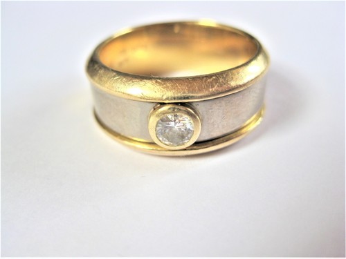 Gold 750 bicolor ring - ring, with