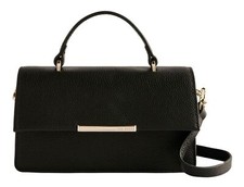 Ted Baker Rosly Bar Detail Elongated Top Handle Bag Black