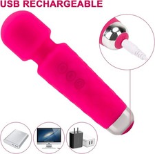 Magic Hand Massage Wand Vibrating Full Body Massager USB Waterproof Relaxing