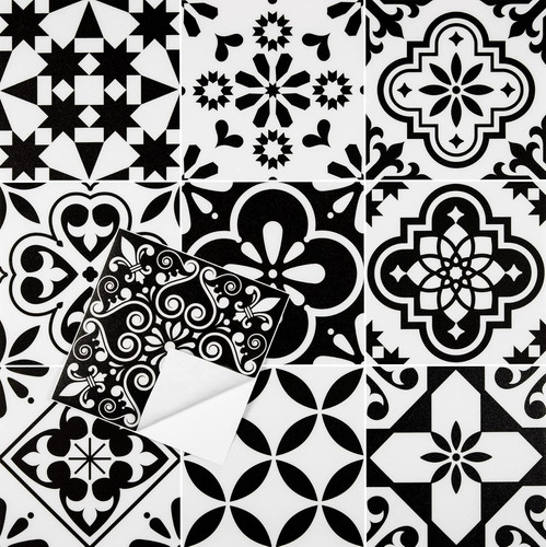 Adhesive floor tiles peel and - floor,