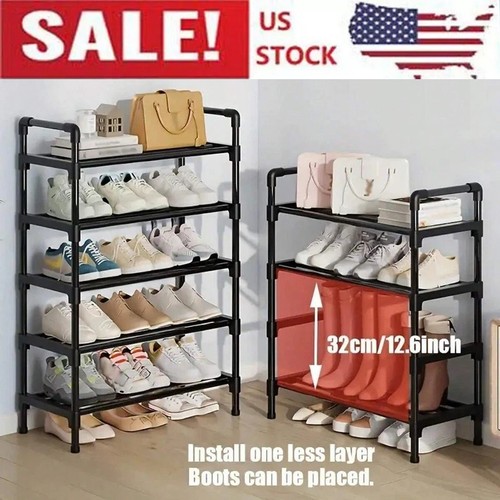 Layer shoe rack - shoe, black