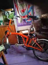 Orange 3 Speed Brompton With