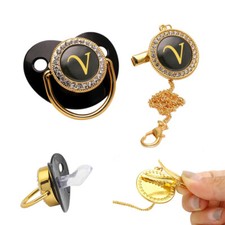 Golden Rhinestone Initial