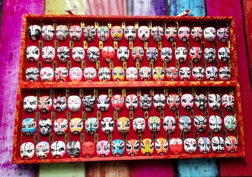 China beijing opera masks hand - china,