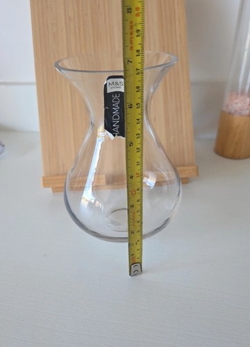 Clear glass round - m&s,
