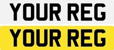 Car registration number plates, compliant front & rear pair..free post