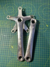 Lasco CF12 Silver Single-Speed Track Square Taper Chainset 175mm