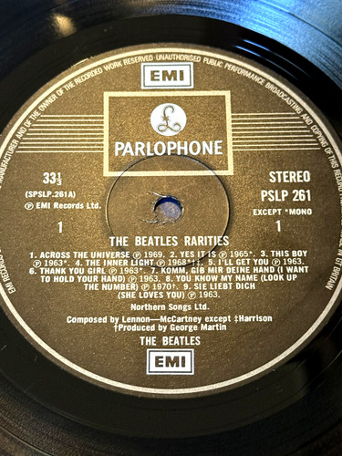 Beatles rarities vinyl - rarities,