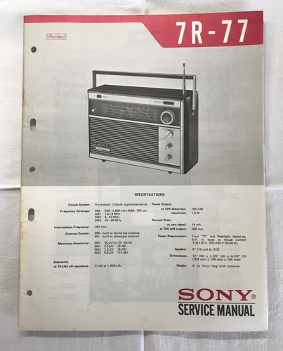 Sony transistor radio - transistor,