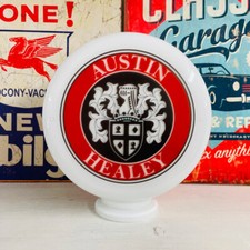 Austin Healey Mini Gas Pump Globe, Auto Garage Oil and Petrol Memorabilia