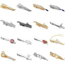 High Quality Men Novelty Metal Copper Tie Pins Clips Bars