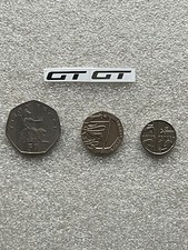 mini silver gt  nickel sticker x2   for use on honda civic  type r fn2 fk2 fk8