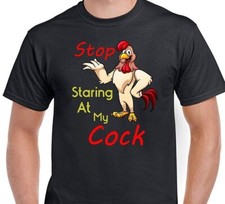 Men's Funny Rude Stop Staring At My C*ck Gift Dad Father Gift Silly Joke P958